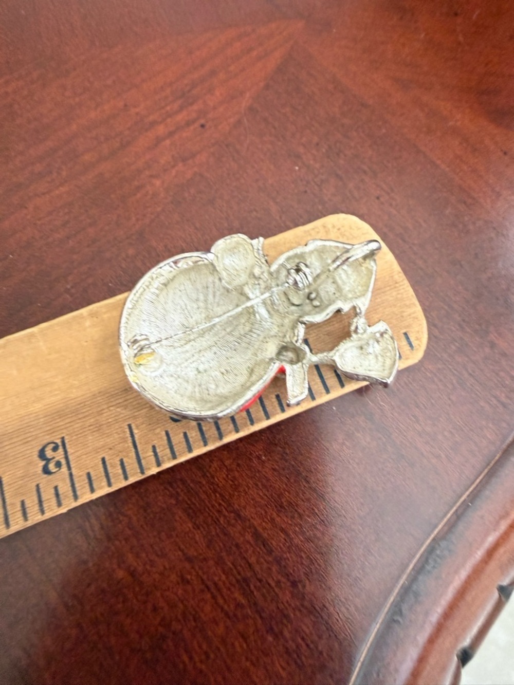 Vintage Snowman Brooch - Picture 2 of 2